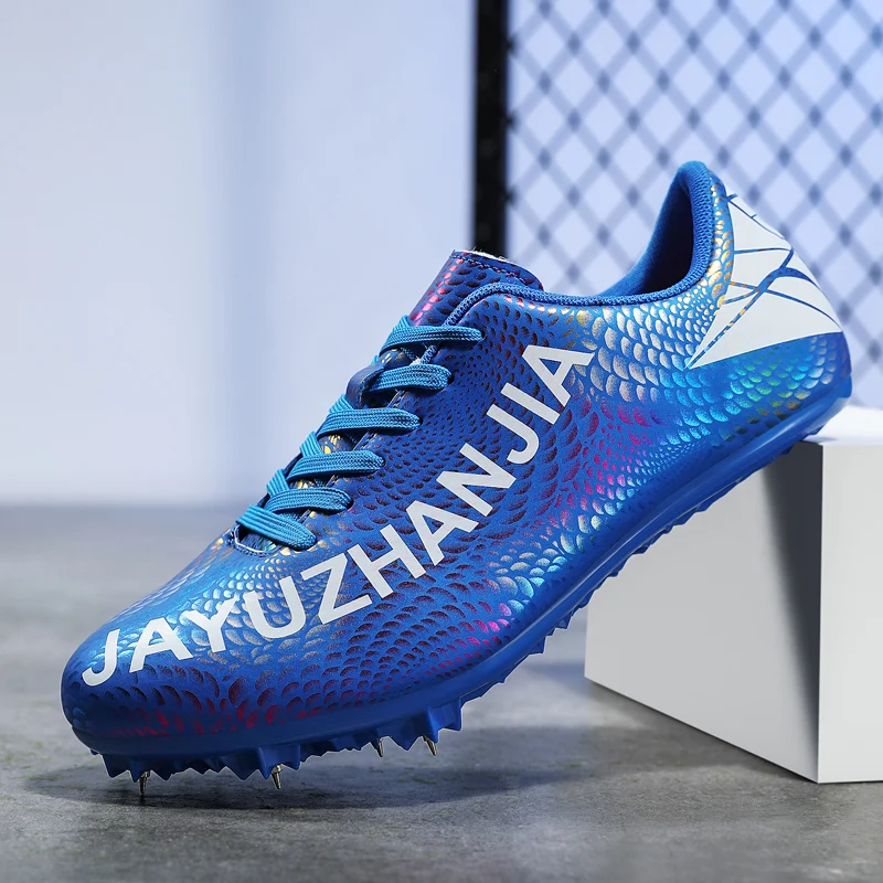 남자 트랙 필드 신발, 여자 선수 달리기 훈련 신발, 전문 학생 롱 점프 스포츠 신발, 스프린트 스니커즈 레이싱 