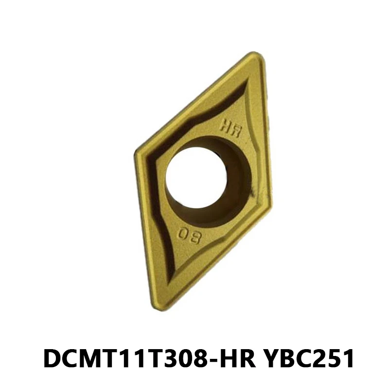 

CNC Inserts DCMT Lathe Cutting Tool DCMT11T3 DCMT11T308-HR YBC251 for Steel Machining CNC Internal Turning Tool Metal Parts