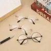 Fashion Classic Metal Round Myopia Glasses Women Men Ultra Light Resin Nearsighted Glasses Vision Care Diopter Eyewear -1.0~-4.0 3