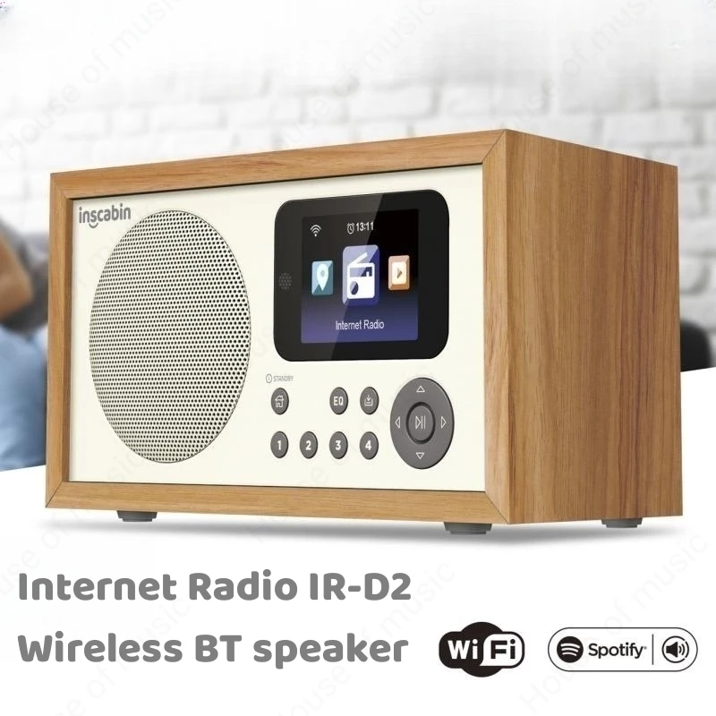 WiFi Internet Digital Radio Bluetooth 5.0 Speakers MP3 Player with