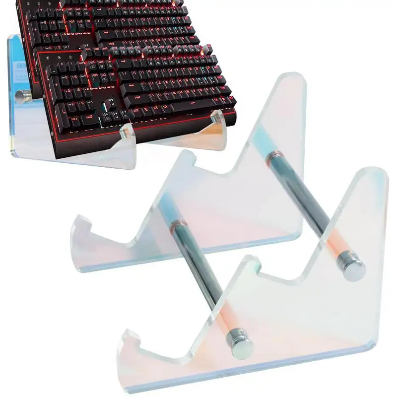 

Acrylic Keyboard Stand Keyboard Desk Colorful Display Holder Portable Keyboard Shelf For Books Documents Keyboard Support Rack