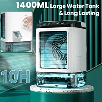Climatiseur portable à ultrasons pour la maison, ventilateur électrique, vaporisateur de bureau pour touristes, atomisation à 3 vitesses, refroidisseur d'air muet, veilleuse 2