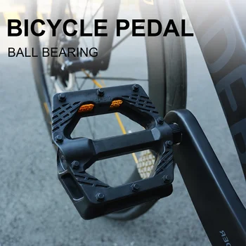 Pedali per Bicicletta LITERIDE, Pedali MTB e da Strada, Piattaforma Antiscivolo 9''16, Pedali Standard Classici, Accessori per Ciclismo