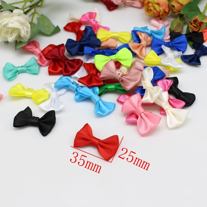 Description Picture 4 of item50Pcs present bow Ribbon Bows For Christmas Bows Gift Craft Wedding Party Sewing DIY Decorations