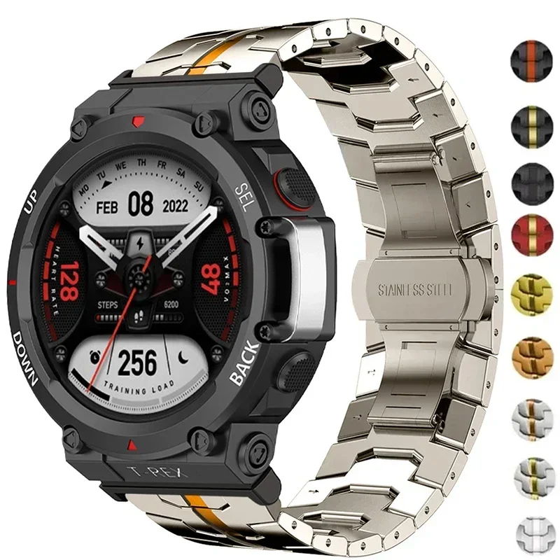 Premium Steel Strap with Butterfly Clasp - Metal Watch Band for Smartwatch Accessories