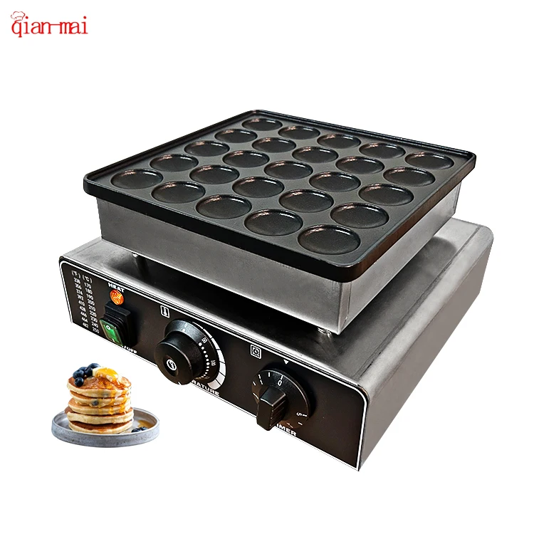 Commercial Electric 25 Holes Round Cake Baking Muffin Machine Mini Pancake Maker Waffle Maker Machine