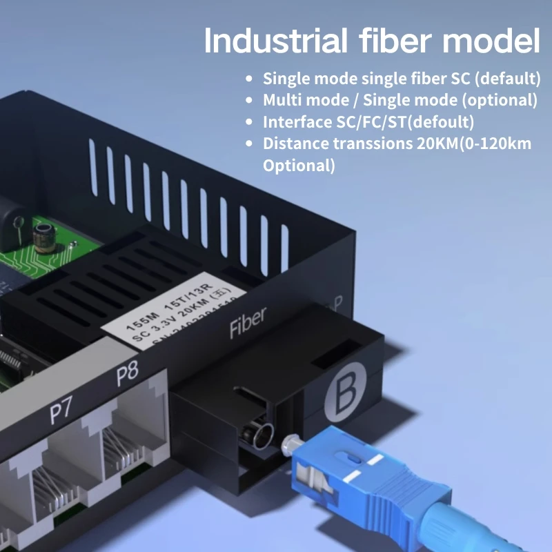 PINWEI 48-64-128Ch RJ11 Telephone PCM Voice to Fiber Optic Media Converter with 10/100M RJ45 Port
