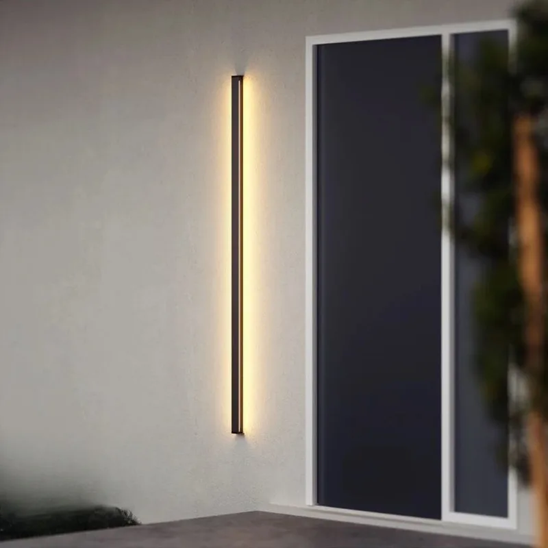 모션센싱 LED 정원등 야외 IP65 롱 벽등 정원 현관 벽부등 110V 220V 55-200CM 2/1개