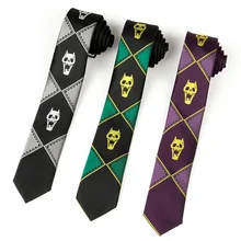 

Anime JoJo's Bizarre Adventure Kira Yoshikage Cosplay Tie KILLER QUEEN Skull Neck Heavens Door Cosplay Costume Prop