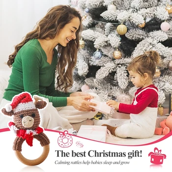 Christmas Baby Teether - Wooden Toys 4