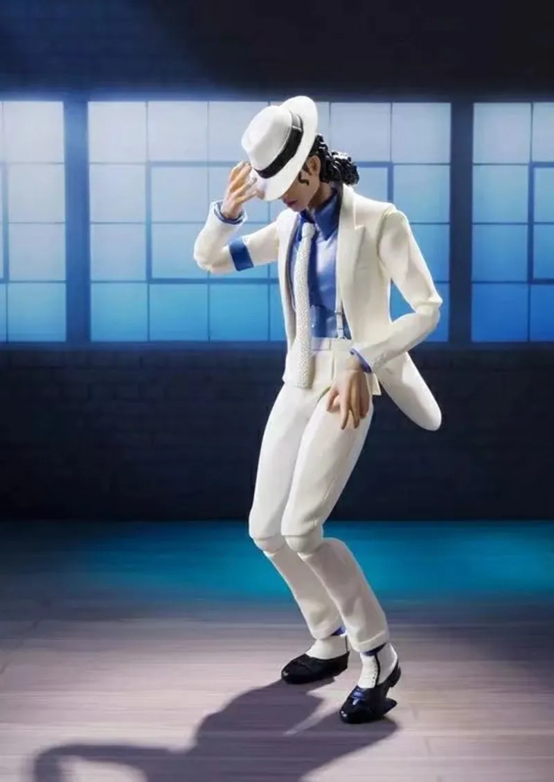 MJ - Jackson Smooth Criminal Moonwalk Action Figure Model Toys Mj Thriller Joint Movable Commemorative Figurine Christmas Gift