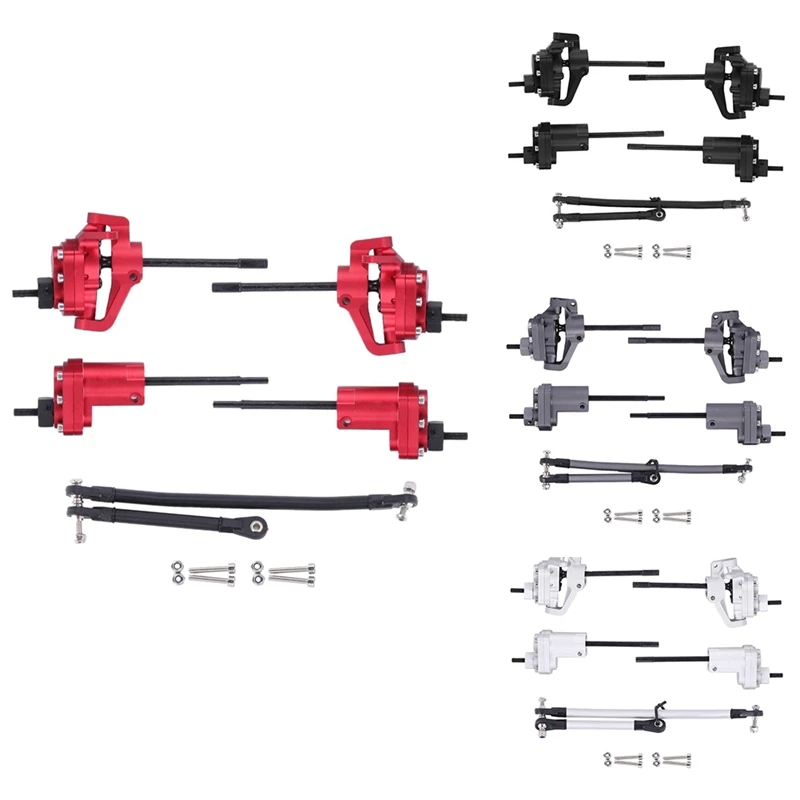 

AR44 Axle Metal Front And Rear Portal Axle Set For Axial SCX10 II 90046 1/10 RC Crawler Car Upgrades Parts Accessories