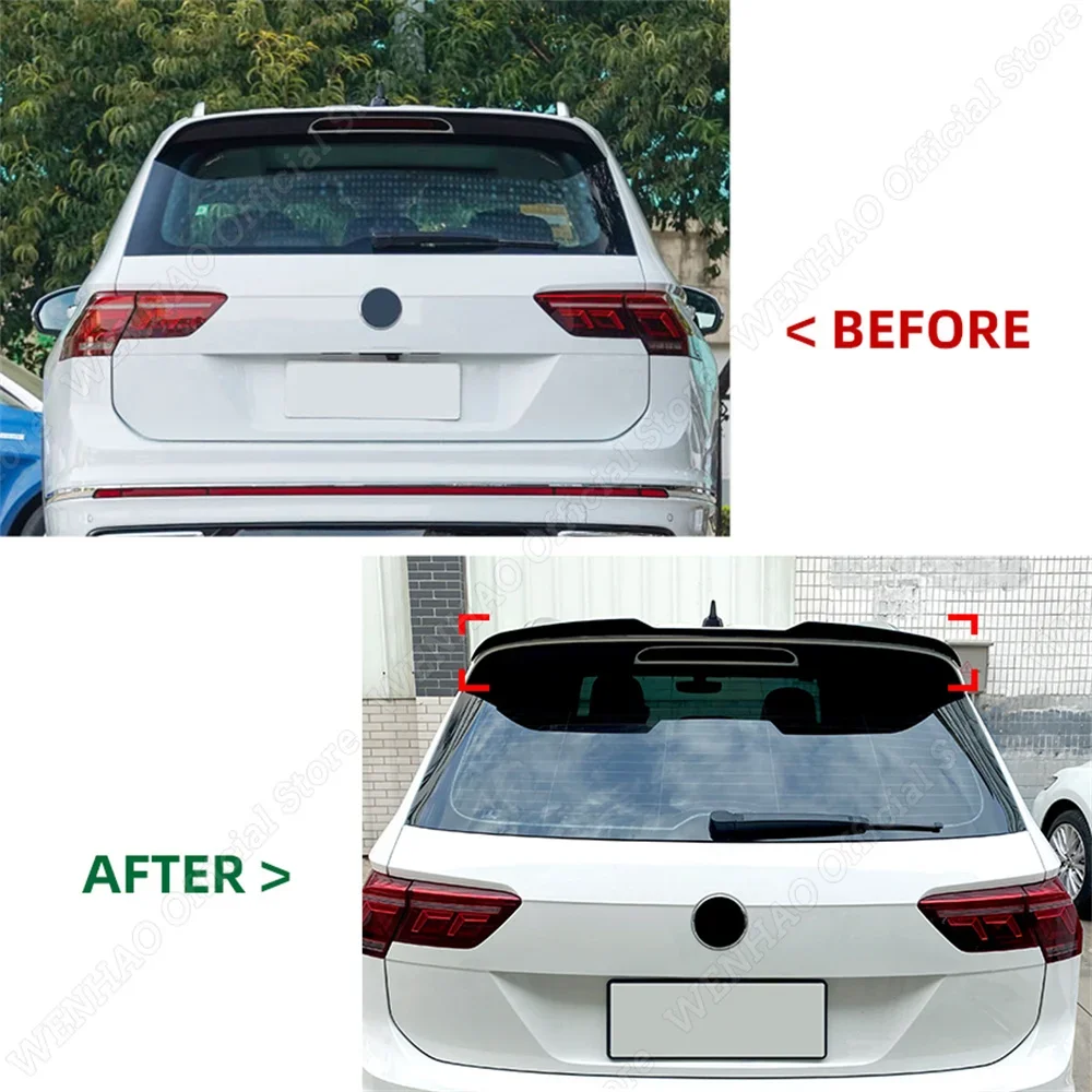 Auto Hinten Dach Spoiler Flügel Für Volkswagen Tiguan MK2 Hinten Stamm  Splitter Diffusor Glänzend Körper Kit TDI R R-linie 2020-2022 Tuning -  AliExpress