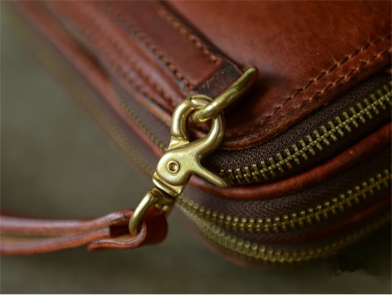 PNDME luxury genuine leather men's clutch bag fashion organizer designer high-quality real cowhide multi-layer phone wallet