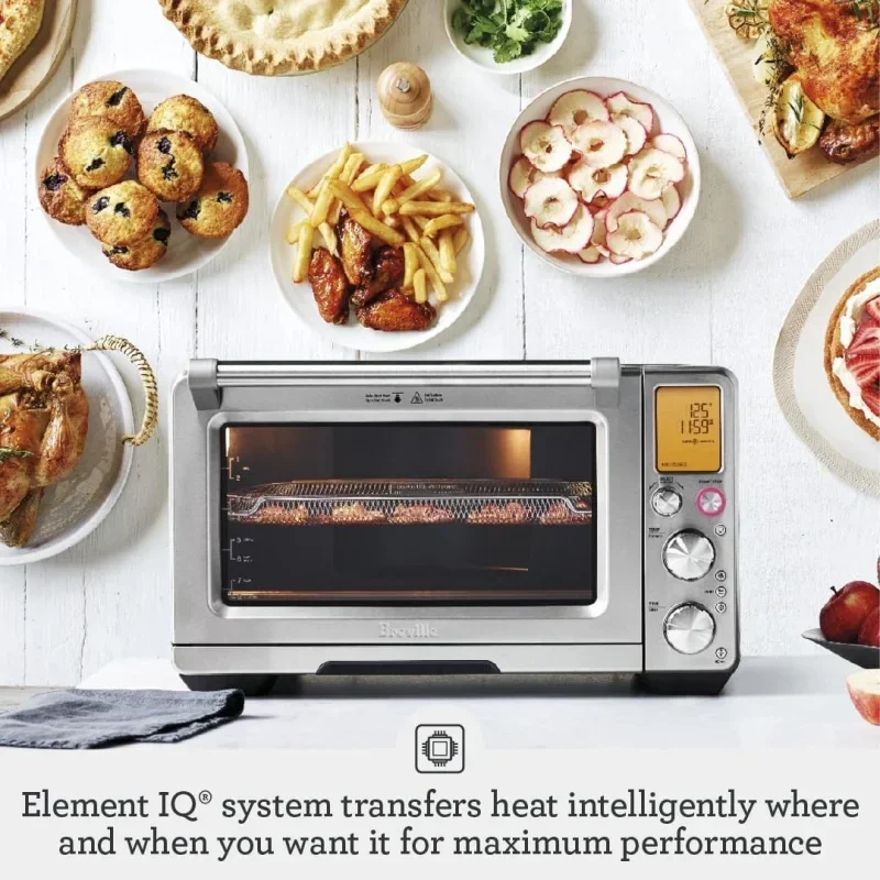 Qwsmart oven air fryer pro bov900bss, brushed stainless steel, 17.2 "x 21.4" x 12.8"