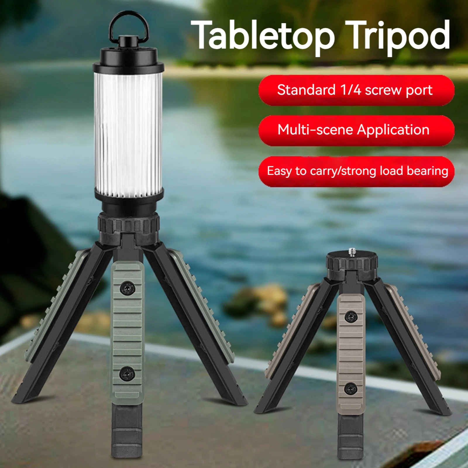 Camping Lamp Bracket Foldable Flexible Phone Holder Handheld Universal Tripod Camera Accessories