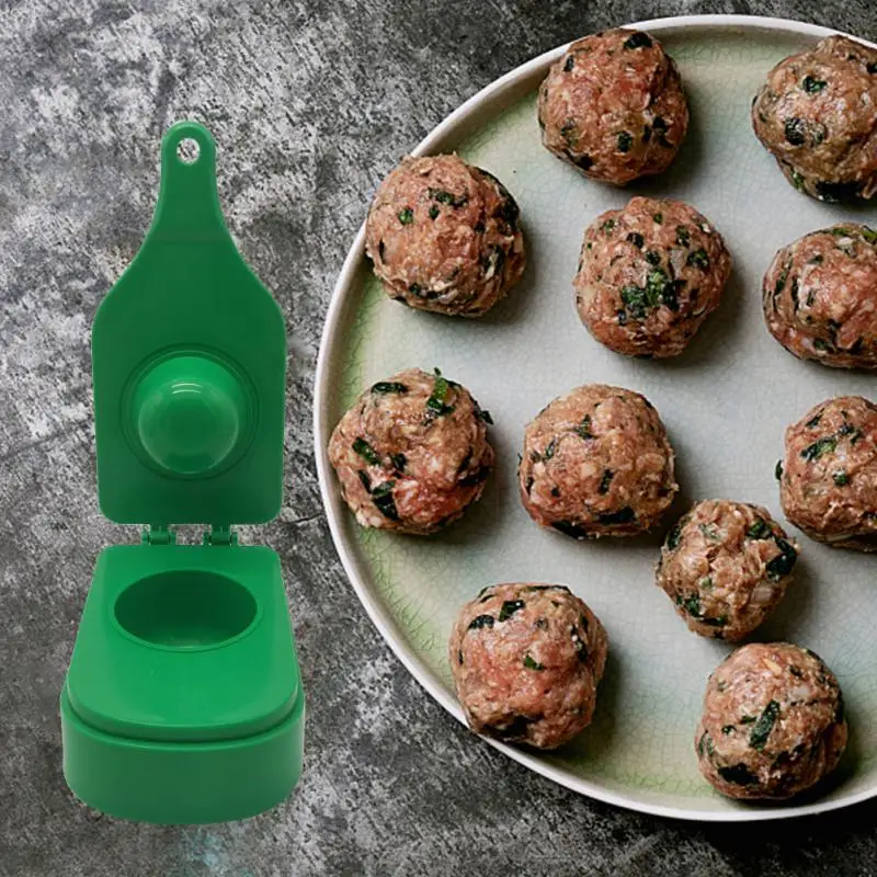 Meat Ball Maker Falafel Maker Scoop Kitchen Meat Pressing Gadgets Convenient Stuffed Meatball Maker Stainless Steel Falafel Meatball Machine Kitchen Accessories