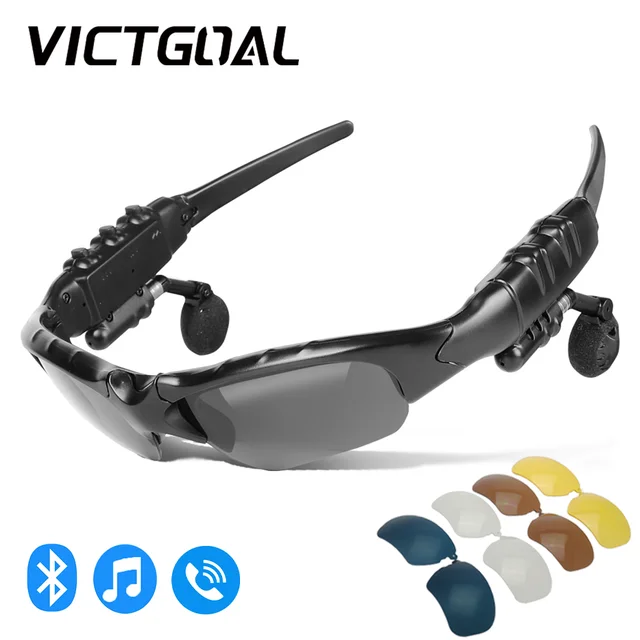 Bluetooth Polarized Cycling Glasses For Men Motorcycle MTB Bike Sunglasses  Bicycle Earphone Sport Fishing Running Eyewear