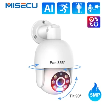 FHD 5MP 8MP 4K PoE PTZ IP CCTV 카메라 비디오 감시 보안 야외 Ai 인간 감지 오디오 거리 ONVIF For Misecu NVR