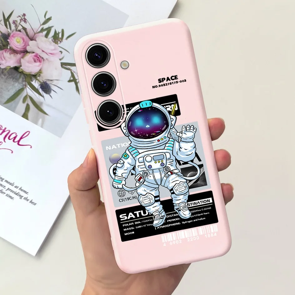 Lovely Yellow Duck Astronaut Matte Silicone Soft Phone Case