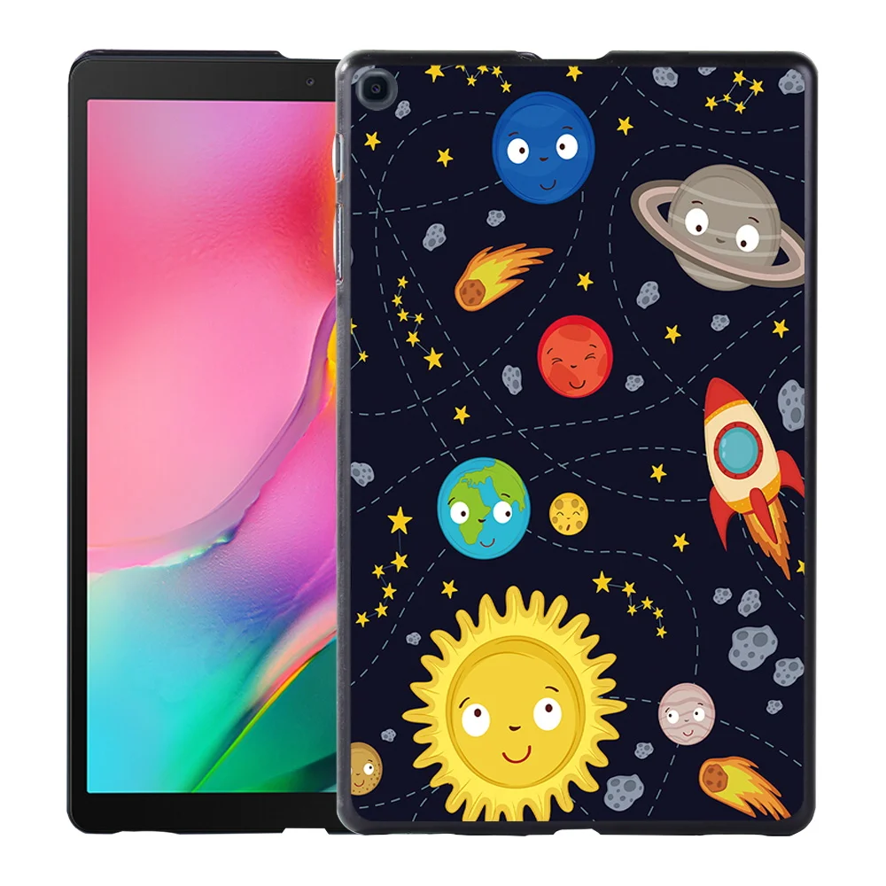 capa tablet para samsung galaxy tab lite cartoon print back shell