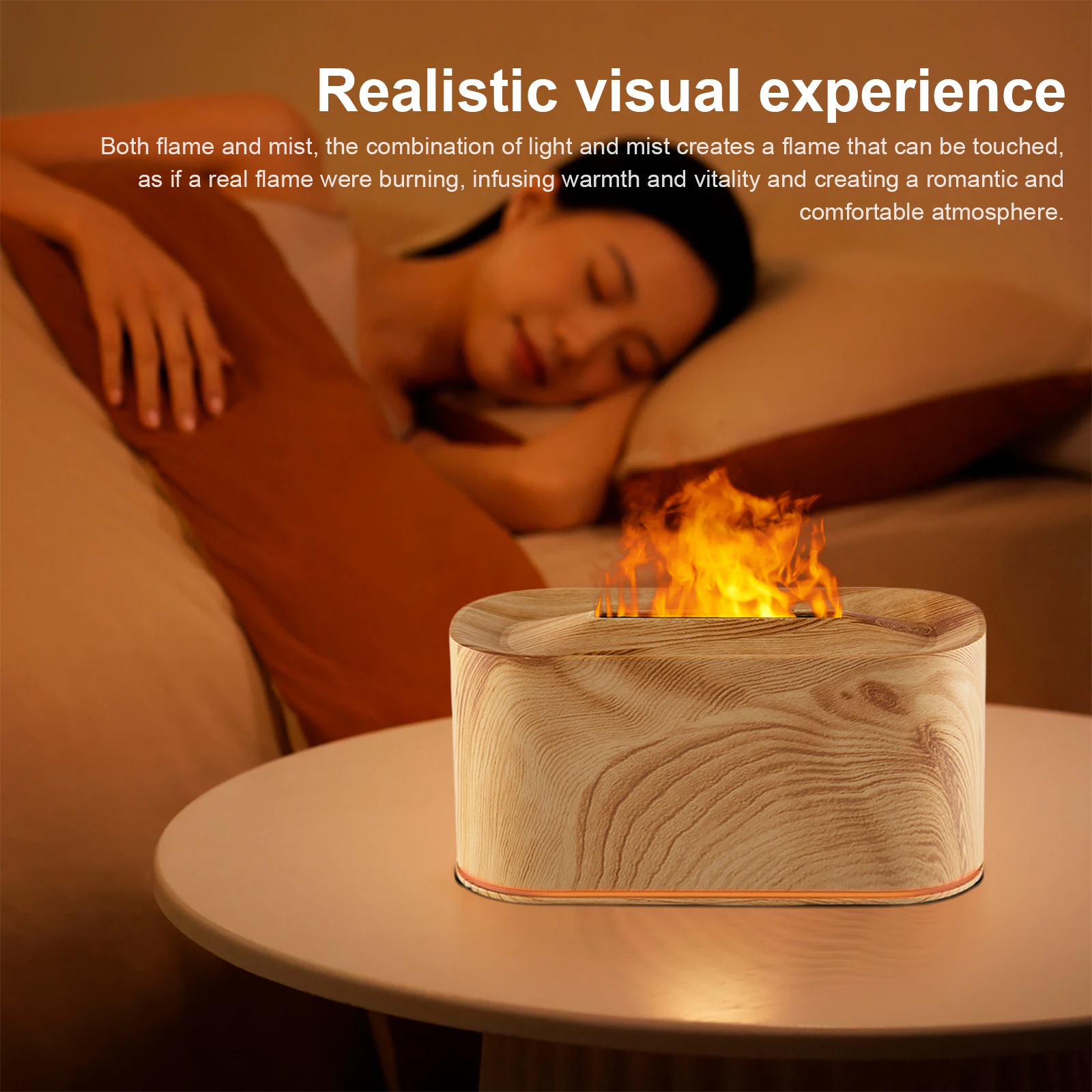 Air Humidifier Essential Oils Diffuser with 7 Colors Light Home Automatic Fragrance Mist Maker with Auto-Off Protection for Bedr