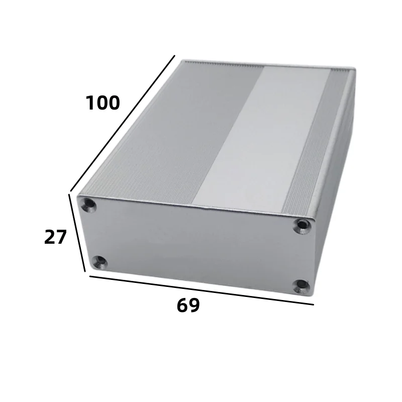 Alumínio Liga Shell Alumínio Perfil Caixas Split Bateria Caixa Placa de Circuito 100x69x27 mm