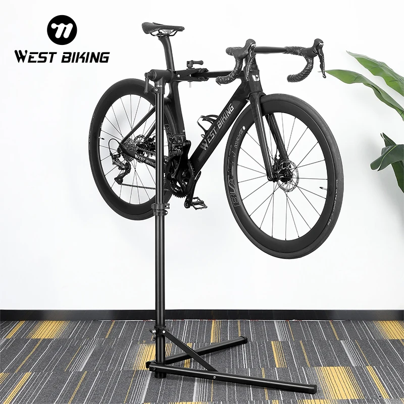 WEST BIKING – support de réparation de vélo professionnel, entretien de vélo de route et vtt, outils de réparation réglables, présentoir de rangement pliable  18
