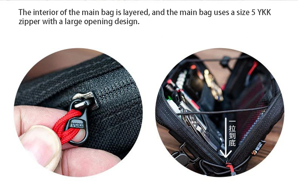 Description Picture 5 of itemOutdoor Multifunctional Tactical Accessory Vest Bag Military Fan Hiking Chest Bag Fashion Casual Shoulder Packpack Mobile Wallet