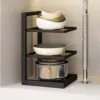 Pot and Pan Organizer Heavy Duty Kitchen Organizer Pot Organizer for Home Kitchen Organizer Cookware Stand under Cabinet 6