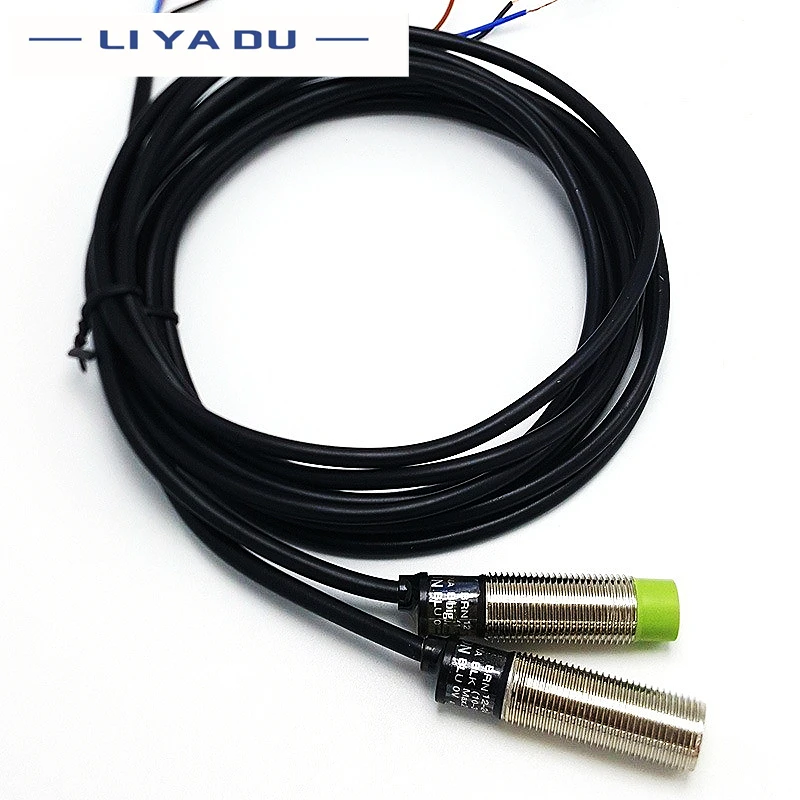 M8 PR08-1.5DN 2DN 1.5DN2 2D 1.5DP2 DC12-24(6-36)V cylindrical proximity switch 0-1.6mm  sensor NPN PNP dc three-wire often open