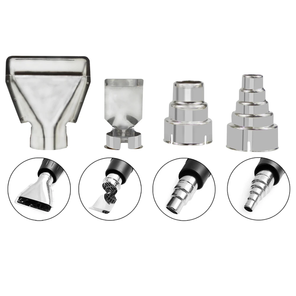 Hot Air Gun Nozzle Heat Gun Welding Nozzles 220V Hair Dryer Nozzle for Soldering Airbrush for Construction Hair Dryer