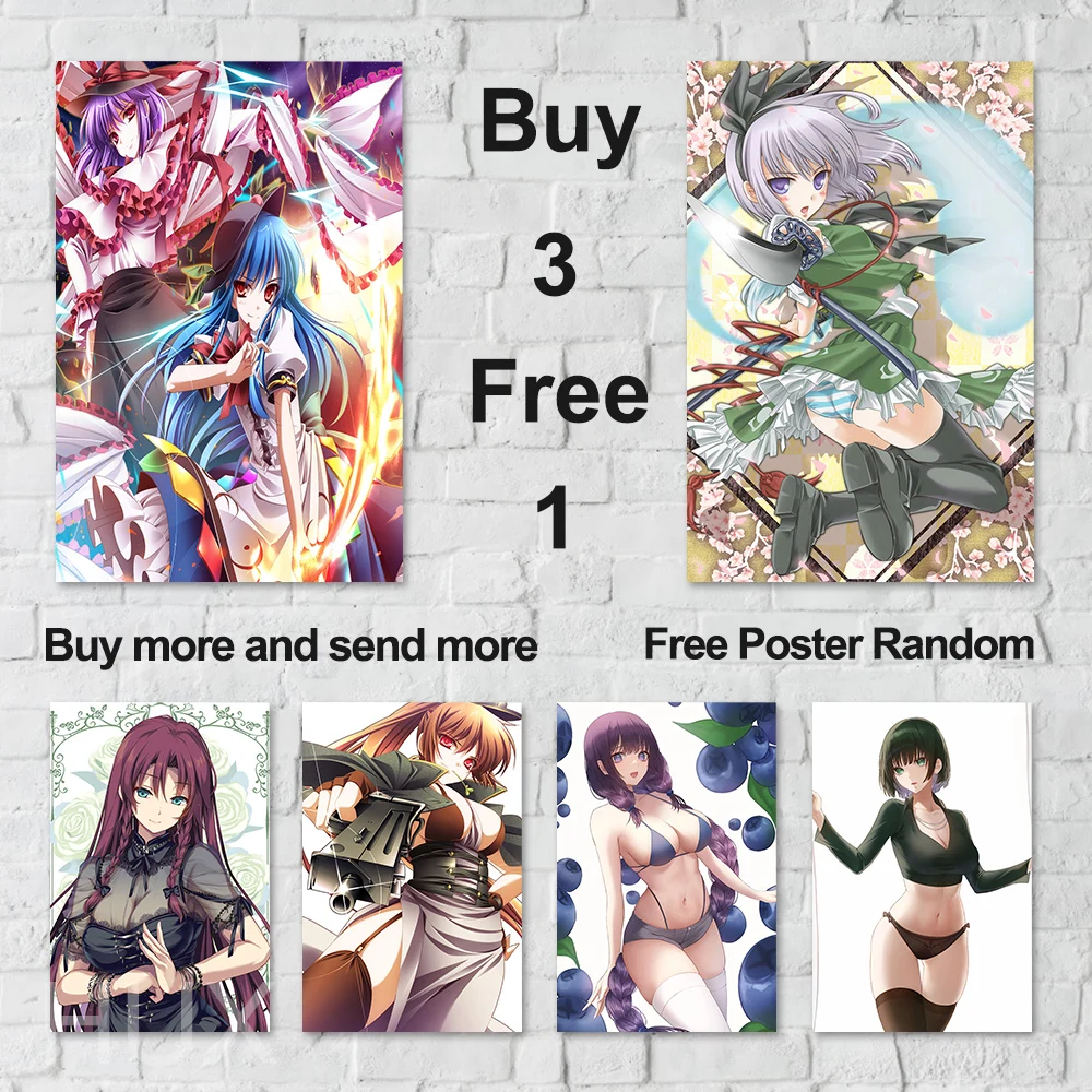

Japan Anime Girl Aesthetic Poster Mural Manga Character Canvas Painting Children'S Room Modern Home Decor Custom Print Pictures