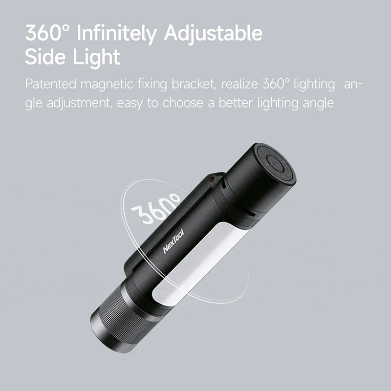 Nextool 가정용 야외 미니 스피커 하이라이트 손전등, 텔레스코픽 줌 음악 분위기 조명, 캠핑 낚시 알람, 12 in 1