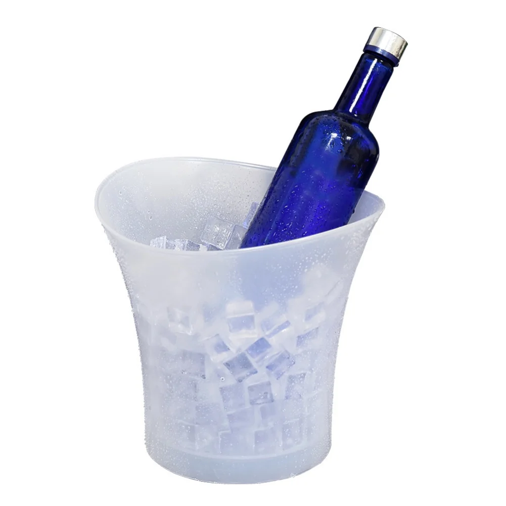5L Color LED Ice Bucket Waterproof Plastic Light Up Champagne Beer Buckets For Bars Nightclubs Night Party