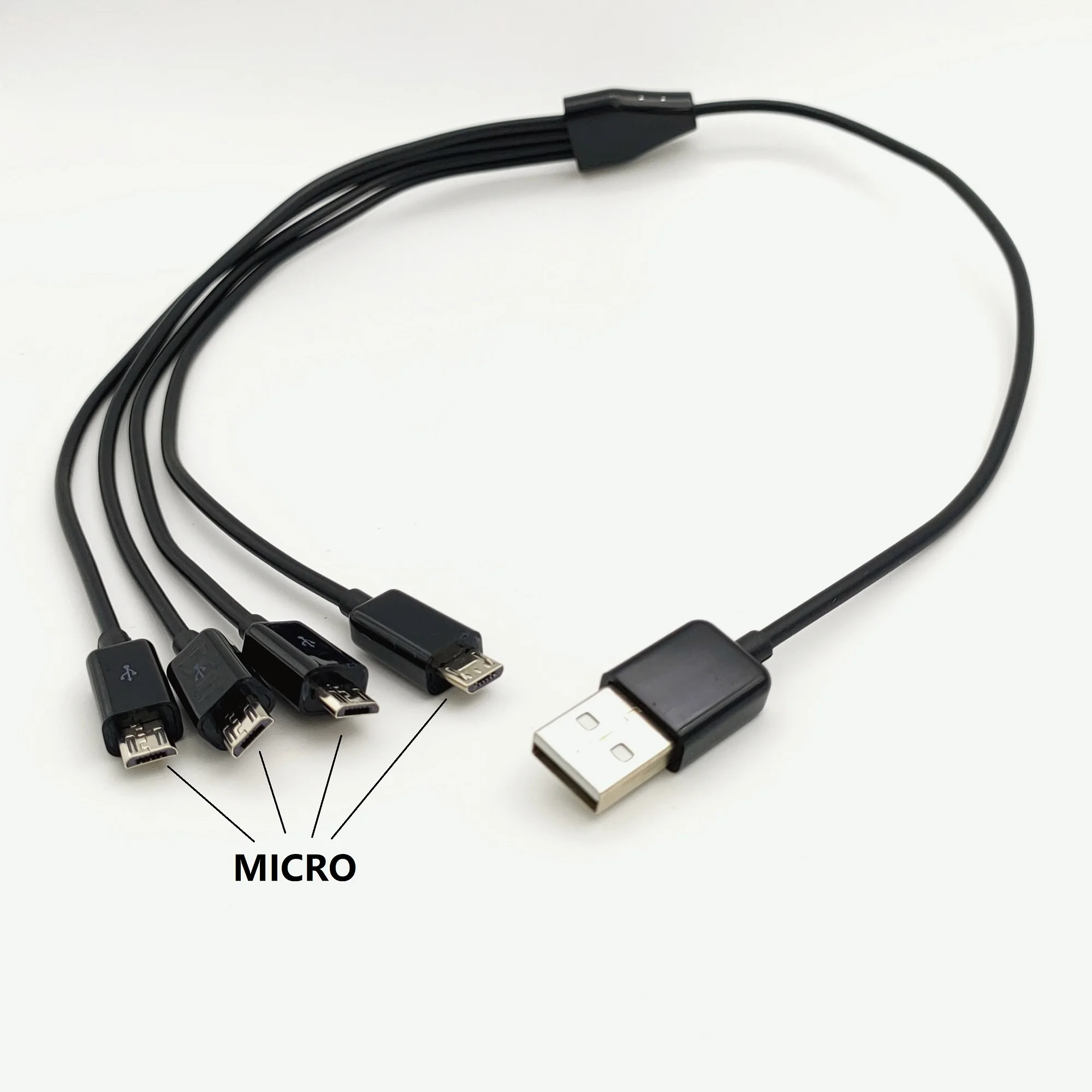 50cm 4 in 1 Micro USB charger cable Power 4 Micro USB Devices At Once