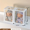 Labubu Display Box Transparent Glass Labubu Doll Storage Blind Box 8-14cm Decorations for Labubu Doll Box Dustproof And Moisture 5
