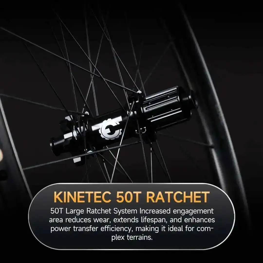 ELITEWHEELS EDGE-MTB UD Raw Weave 1201g Lightweight Carbon Mountain Rim Wheelset For Off-Road Cycling In XC Kinetec 50T Ratchet