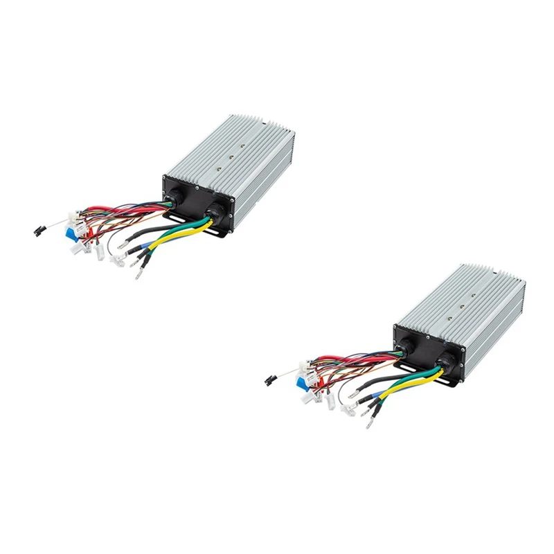 

2Pcs 48V 60V 72V 3000W Hub Motor Controller 24Mos MAX80A For Electric Bike E-Scooter Motorcycle Bldc Motor Controller