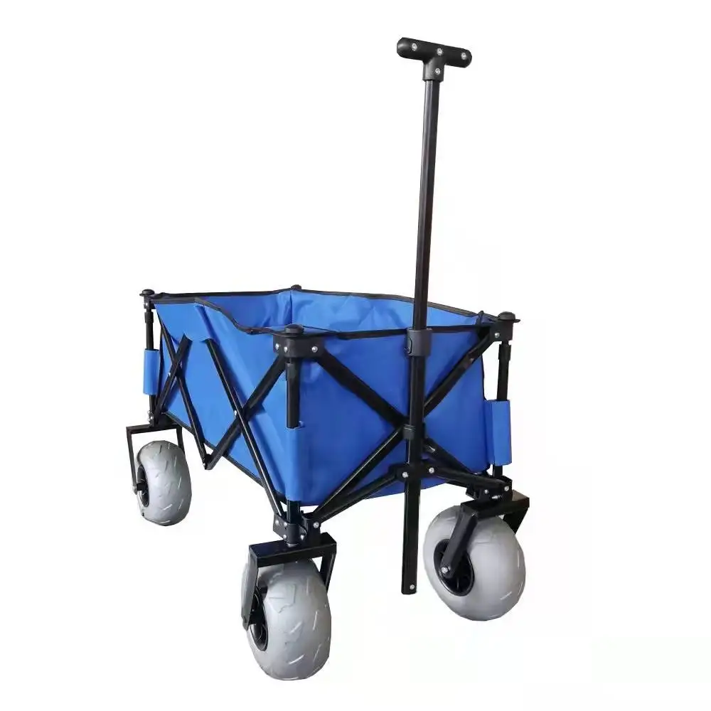 Wholesale new product Outdoor Picnic Beach Trolley Garden Folding Collapsible Camping Wagon Cartcustom