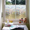 1pc Colorful Crescent Geometric Pattern Electrostatic Glass Window Film Privacy Film For Office Bedroom Bathroom Home Decor 1pc 1