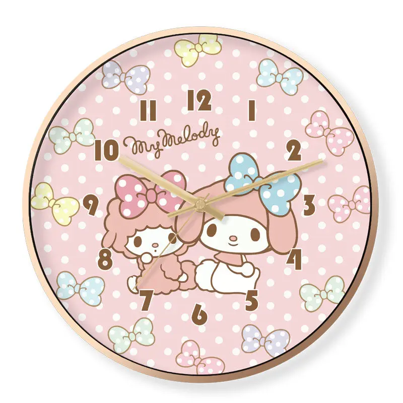 

Sanrio My Melody Wall Clock Cute Cartoon Silent Travel Time Multiple Styles Home Quartz Clock Bedroom Living Room Decorate Gift