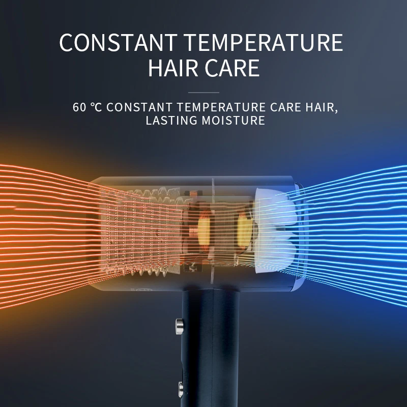 KEMEI KM-9822 1800w High Power Multifunctional 60 Degree Constant Temperature Professional Salon Hair Dryer 2