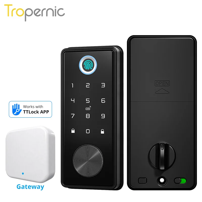 

Smart Deadbolt Locks Entry Front Door Ttlock Tuya App Wifi Keyless Fingerprint Keypad Digital Bluetooth Lock For Home Apartment