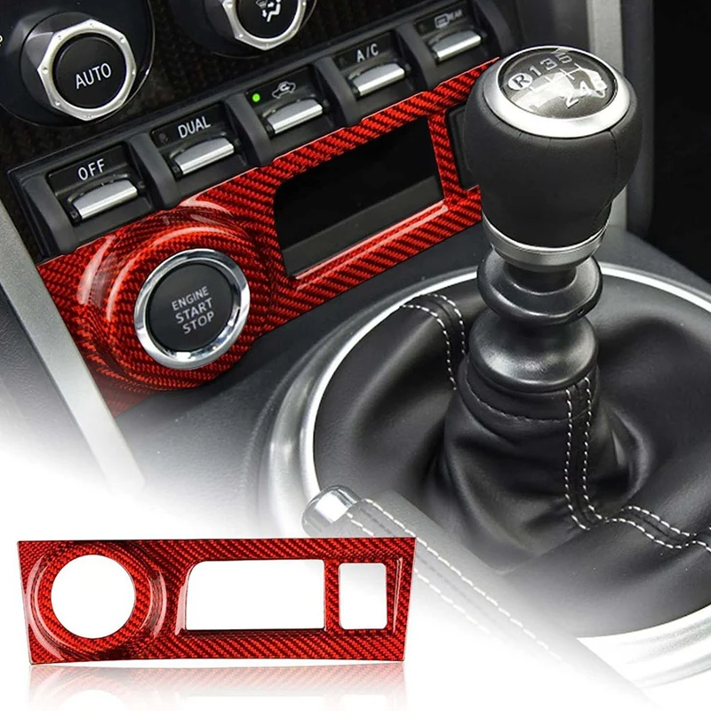 

Центральная консоль для Subaru BRZ Toyota 86 2012-2021 из сухого углеродного волокна, кнопка запуска, крышка рамы, отделочные аксессуары