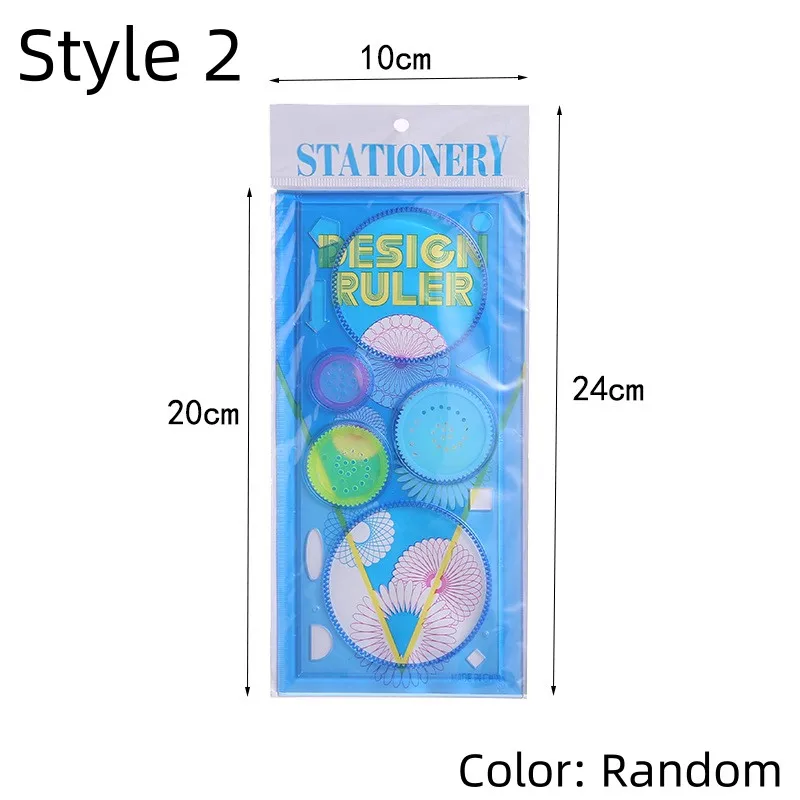 Creative Spirograph Drawing Toy Set - Interlocking Geometric Ruler & Gears