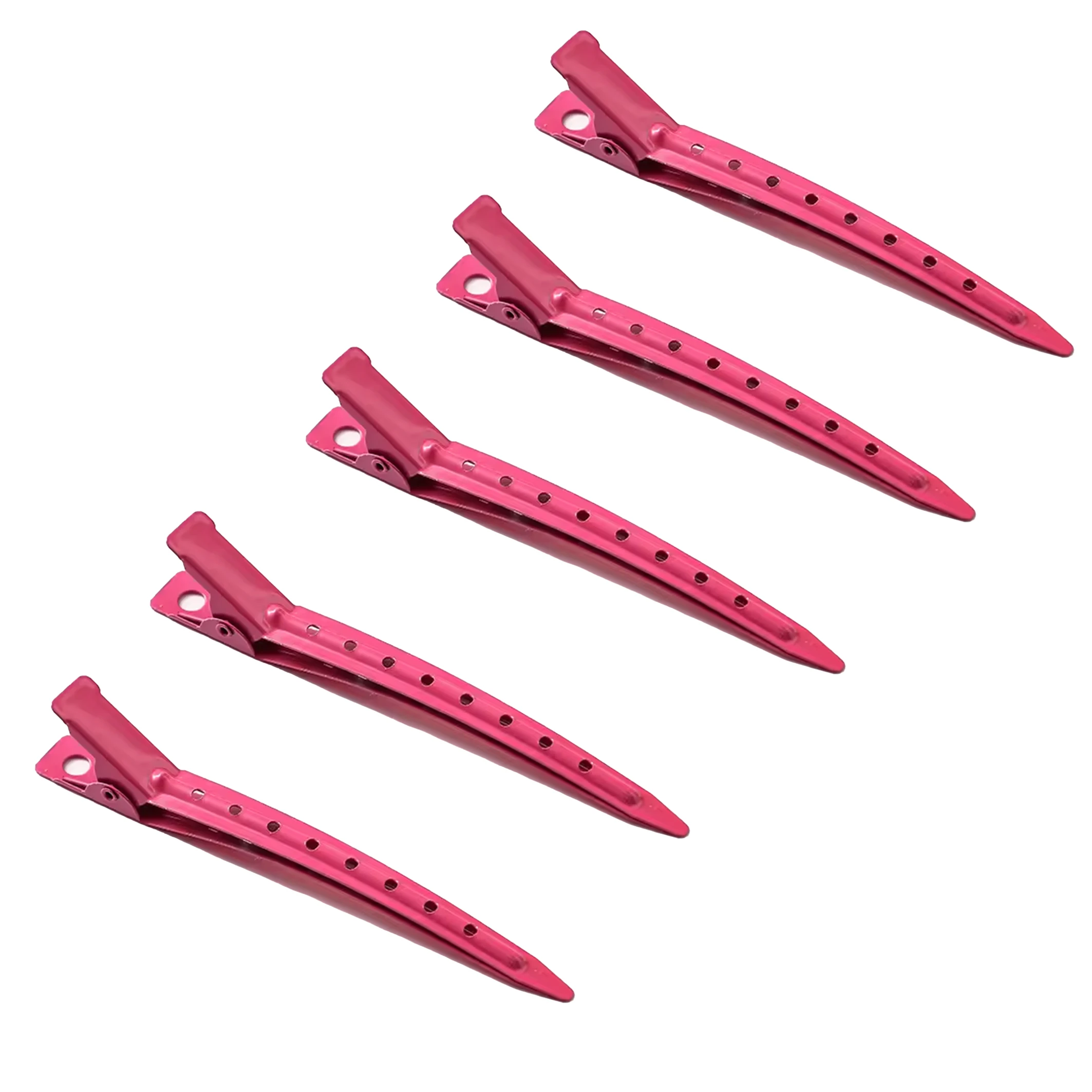 Pinces bec de canard en métal pour coiffure cheveux bouclés_voghion.com