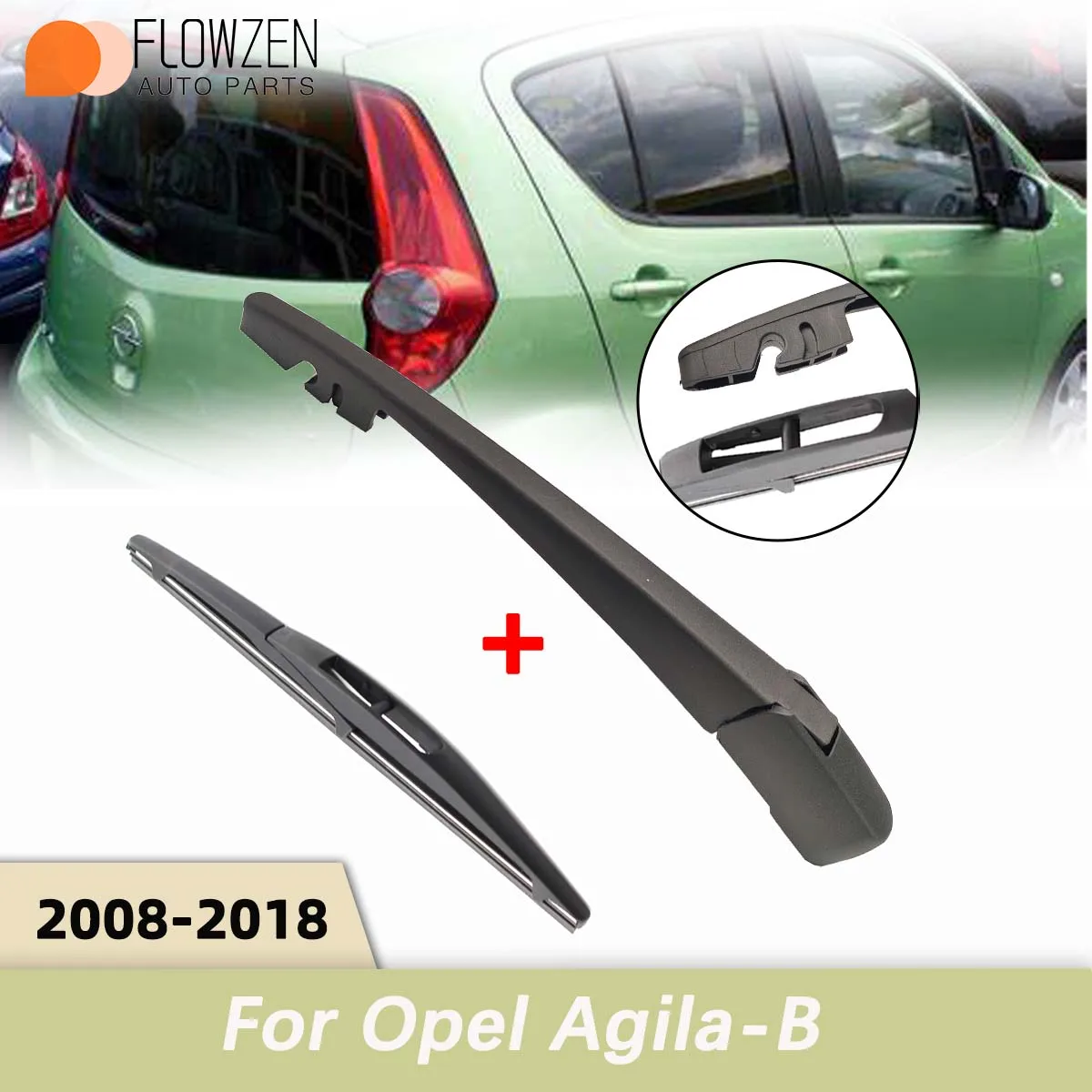 Kit Braccio E Spazzola Tergicristallo Posteriore Per Ford Focus MK2 (2004-2013) - Ricambio Completo