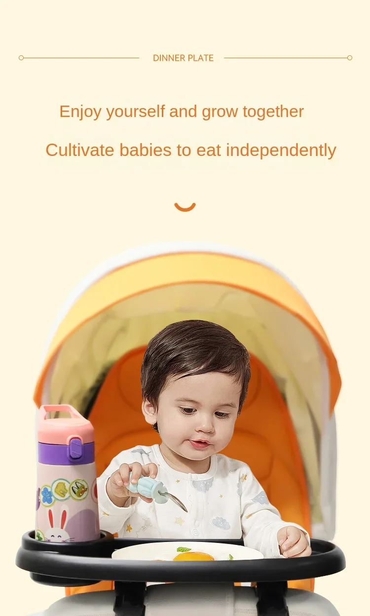 Description Picture 5 of item3 In 1 Baby Stroller Dinner Table Tray Phone Stand Plate Accessories Supplies for Toddler Infant Girl Boy Milk Bottle Cup Holder