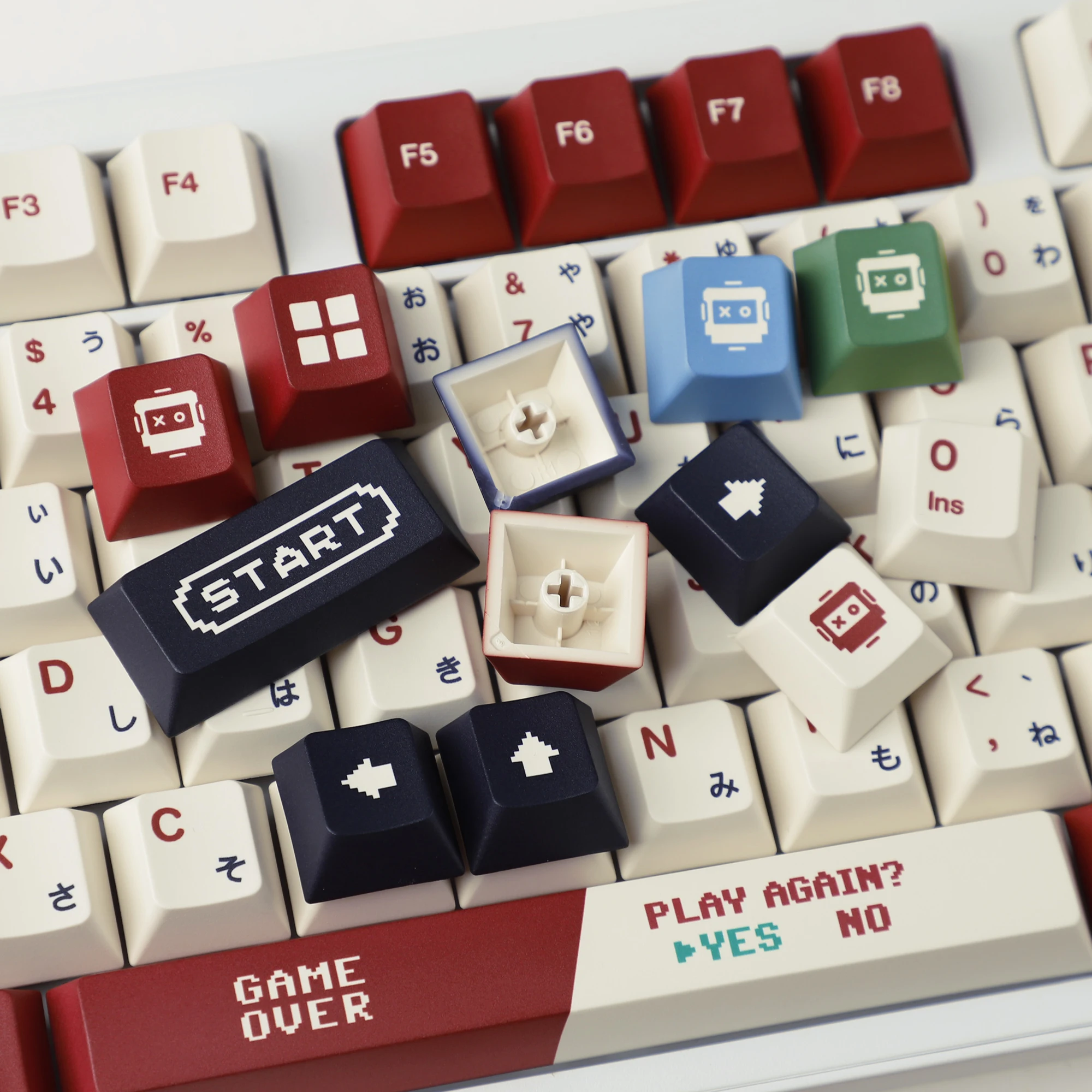 PBT, perfil de cereja, TKL, GK61, 96 GMMK, MX, teclado FC, grosso